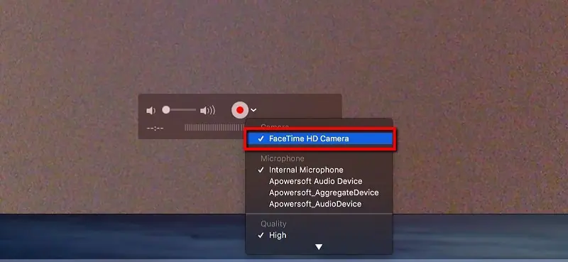 quicktime start recording step2