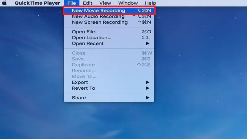 quicktime start step1