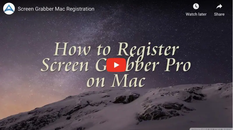 register screen grabber pro mac