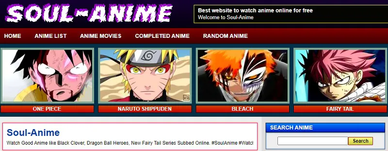 best anime sites soul anime