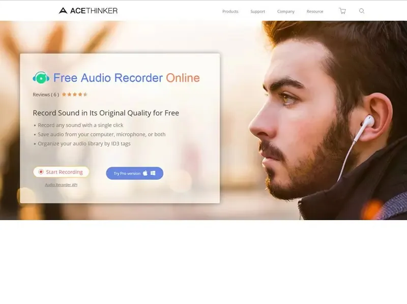 solution online audio recorder