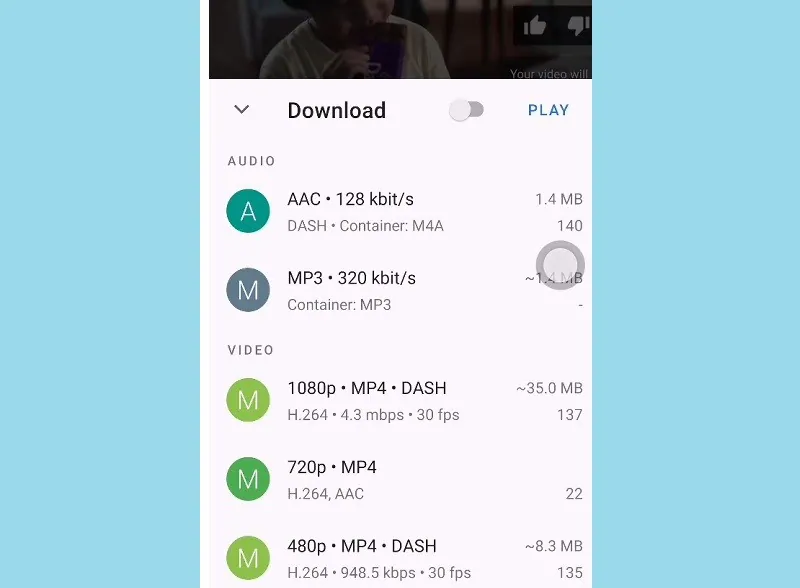 download videos on android using gettube