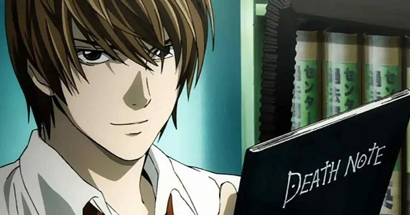 light yagami on anime series death note
