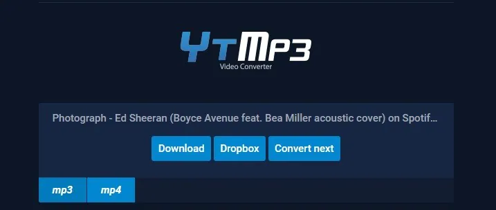 download mp3 music using ytmp3