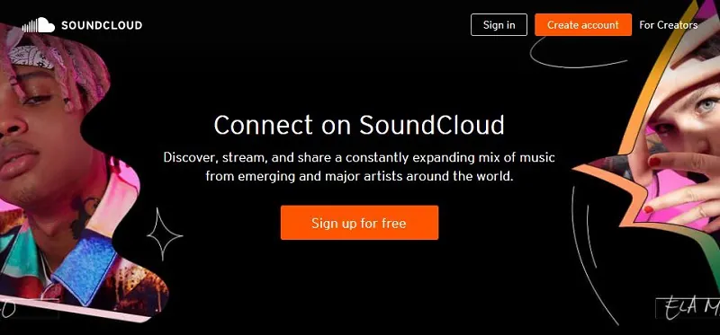 stream music using soundcloud