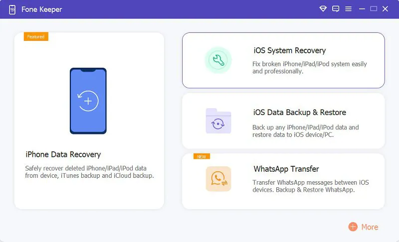 download acethinker ios system recovery on your computer