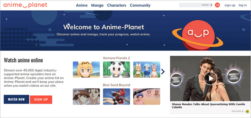 animeplanet as best site to watch subbed anime online