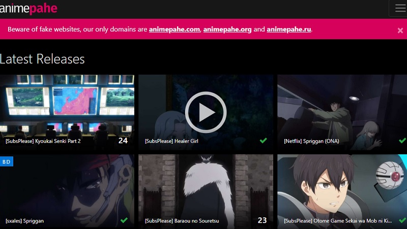 animepahe as best site to watch subbed anime online