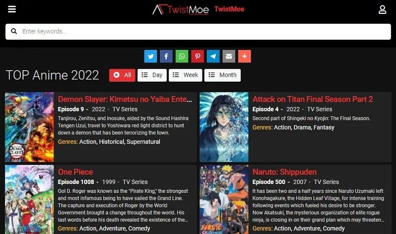 twist moe as best site to watch subbed anime online